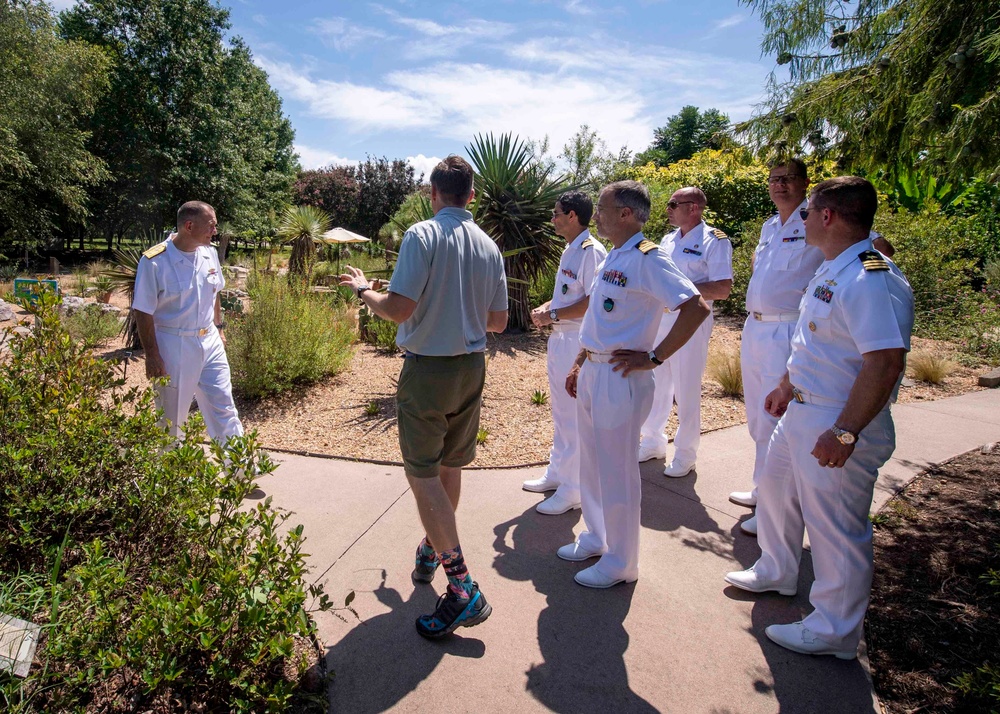 SNMG1 Leadership Tours the Norfolk Botanical Gardens