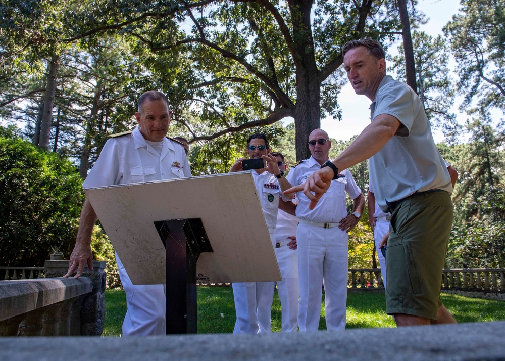 SNMG1 Leadership Tours the Norfolk Botanical Gardens