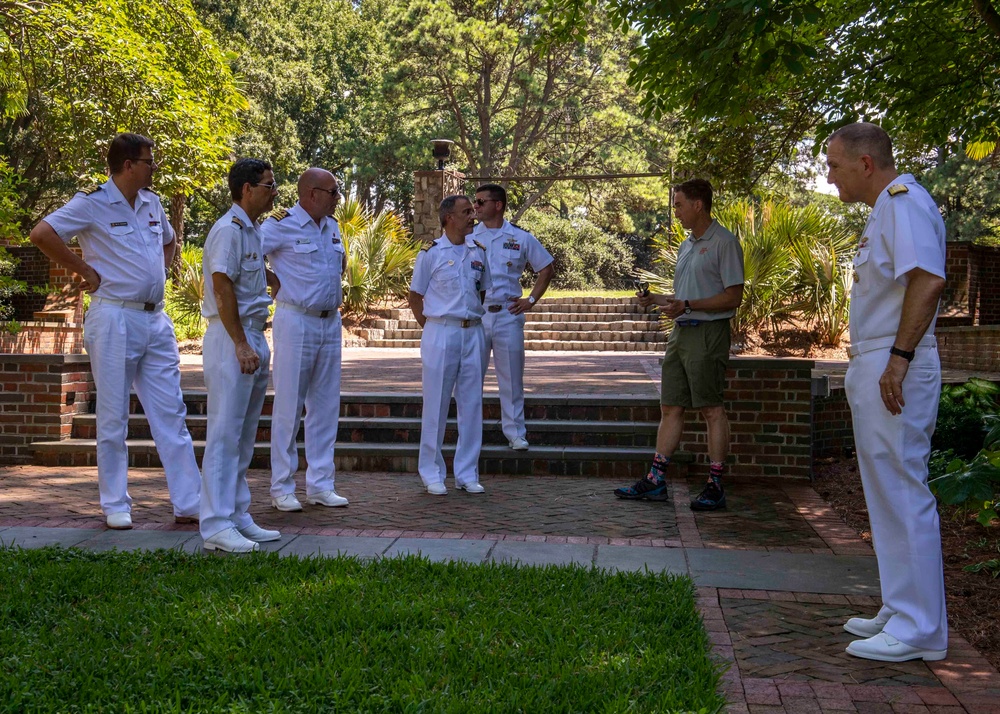SNMG1 Leadership Tours the Norfolk Botanical Gardens