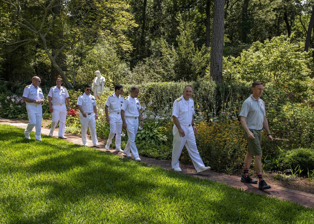 SNMG1 Leadership Tours the Norfolk Botanical Gardens