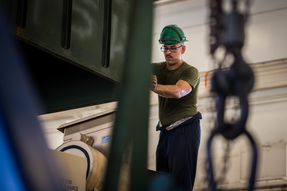 I can fix that | Marines with MTM Co. conduct corrective maintenance on a retrieval system