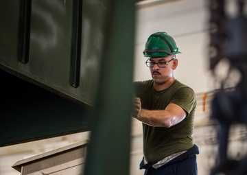 I can fix that | Marines with MTM Co. conduct corrective maintenance on a retrieval system