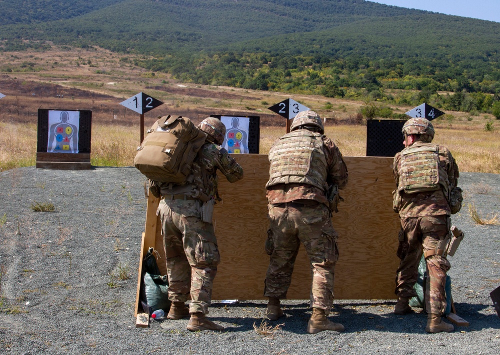 U.S. Army medics conduct live-fire exercise