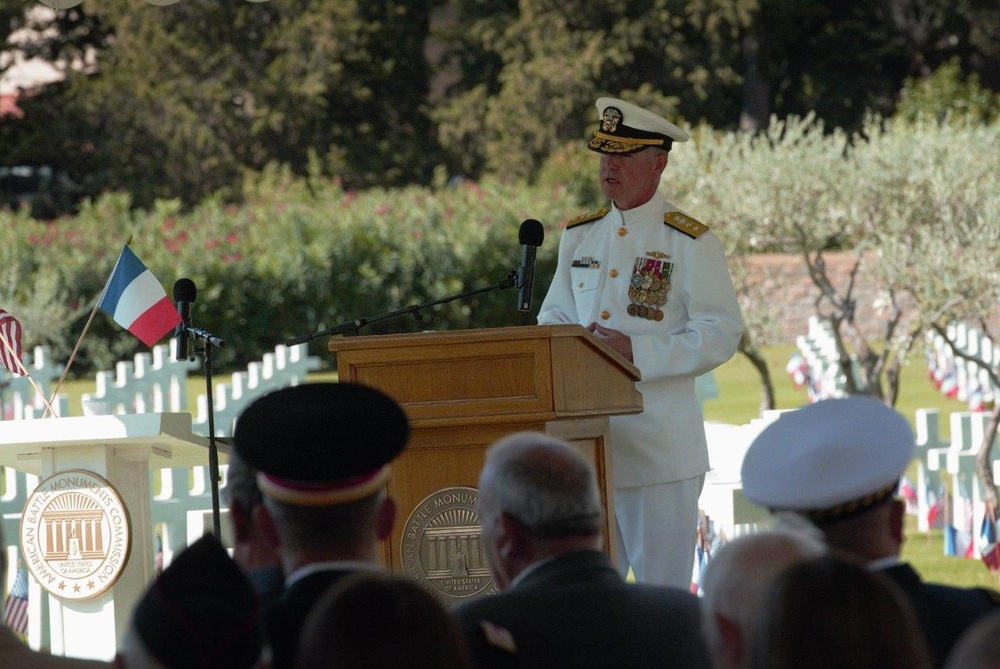 U.S. Naval Forces Europe-Africa Chief of Staff Commemorates the 75th Anniversary of Operation Dragoon
