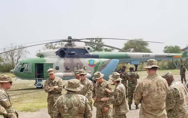 Justified Accord 2019 participants conduct casualty evacuation exercise