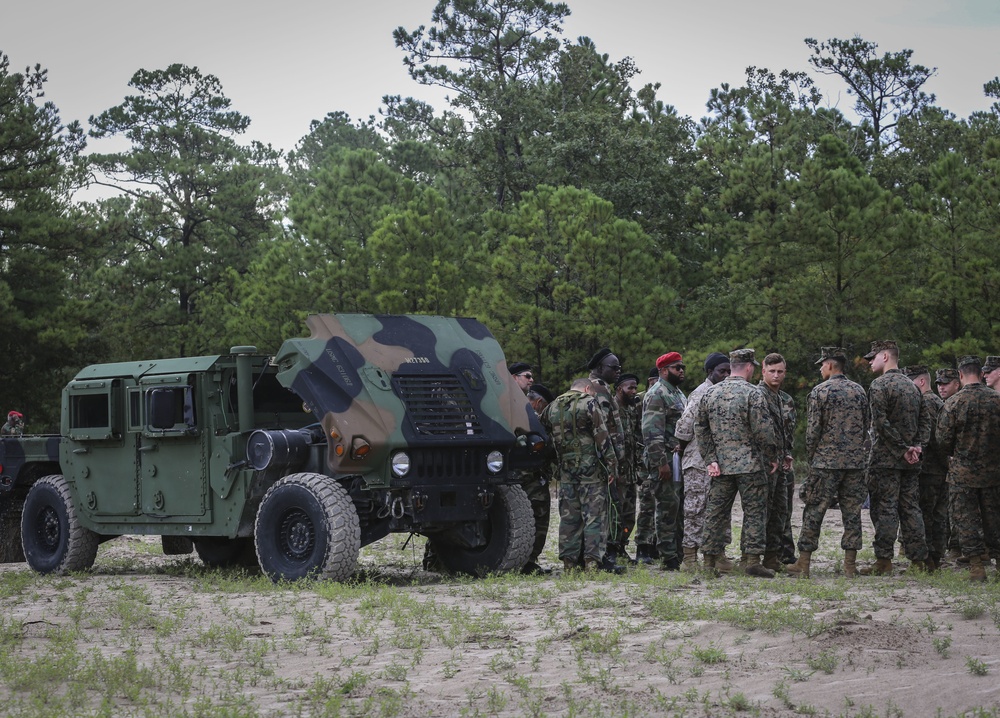 U.S. Marines with CLB-6 Conduct Theater Security Cooperation Training