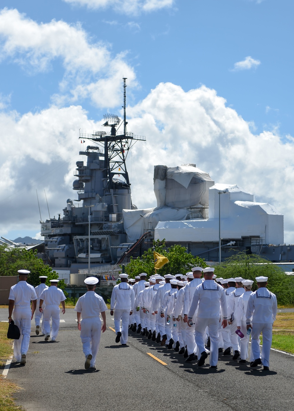 Future Chief Petty Officers Bring Battleship Missouri Memorial to Life