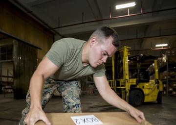 Rations for days | Rations Plt. set up palettes of unitized group rations