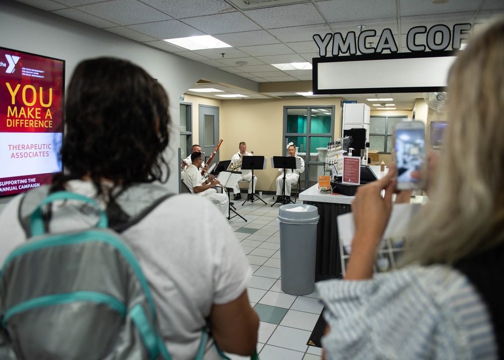 Navy Band Northwest Performs for Downtown Boise YMCA on the First Day of Boise Navy Week