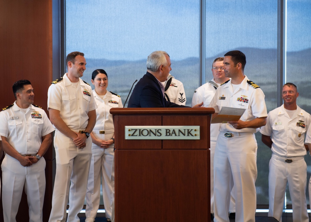 David Bieter, Mayor of Boise, Reads Proclaimation for Boise Navy Week