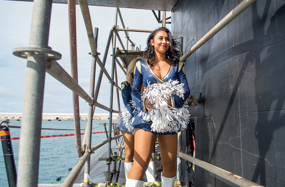 Los Angeles Rams Cheerleaders Tour USS Key West