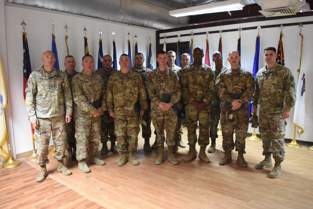 End of Mission Award Ceremony at Kuwait Naval Base