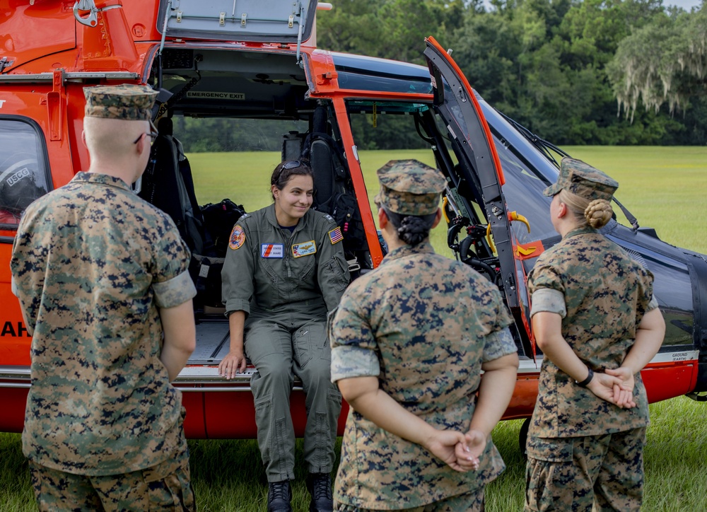 Coast Guard visits Parris Island