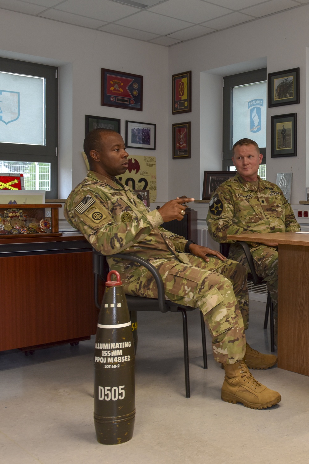 Command Sgt. Maj. Freddie Thomas and Lt. Col. Derek Campbell discuss how High Command functions.