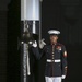 Marines march in Noncommissioned Officer Friday Evening Parade