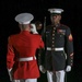 Marines march in Noncommissioned Officer Friday Evening Parade