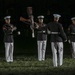 Marines march in Noncommissioned Officer Friday Evening Parade