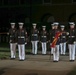 Marines march in Noncommissioned Officer Friday Evening Parade