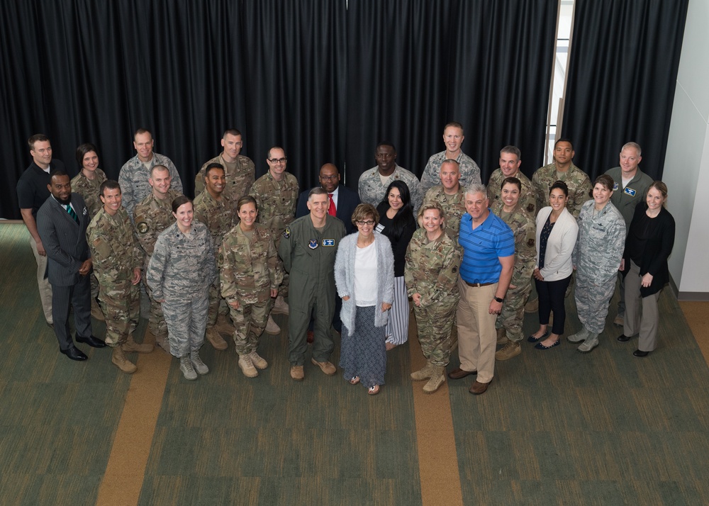 AFGSC squadron commanders and spouses course graduation