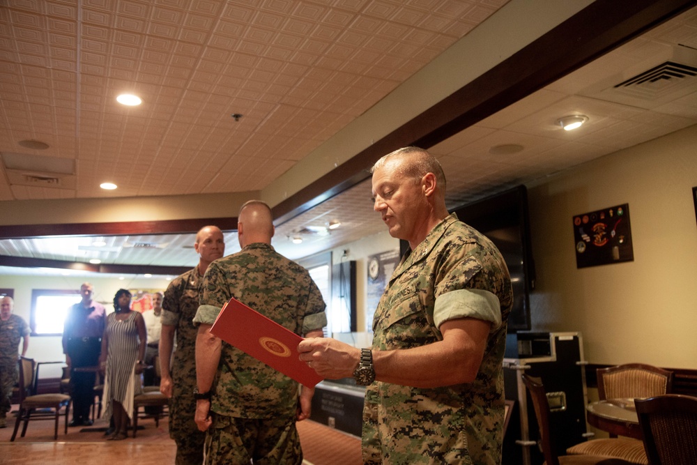 MCB Camp Lejeune says farewell to Col. Baldwin