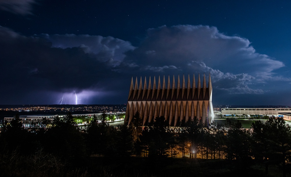 U.S. Air Force Academy Stormy Night