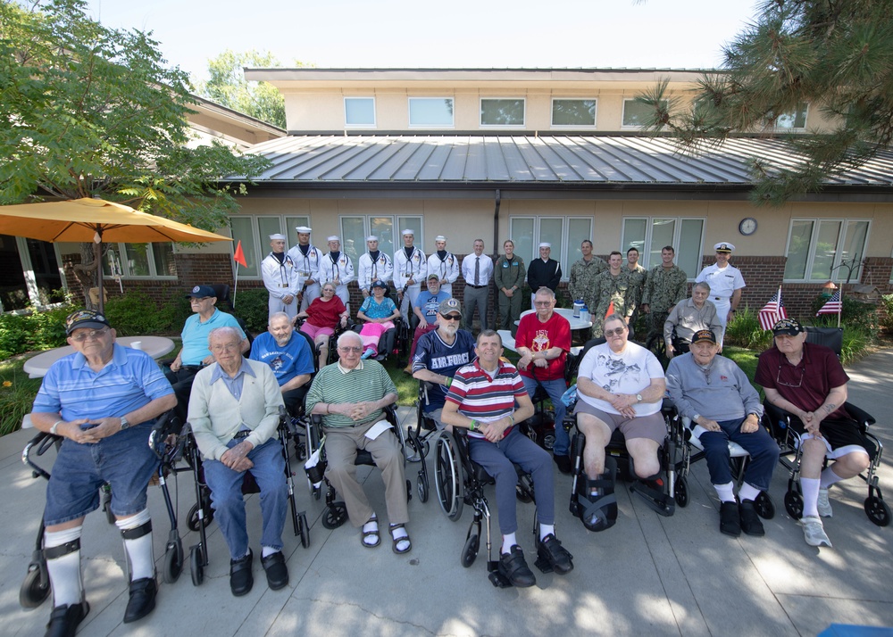 The Navy Visits Idaho State Veterans Home Residents