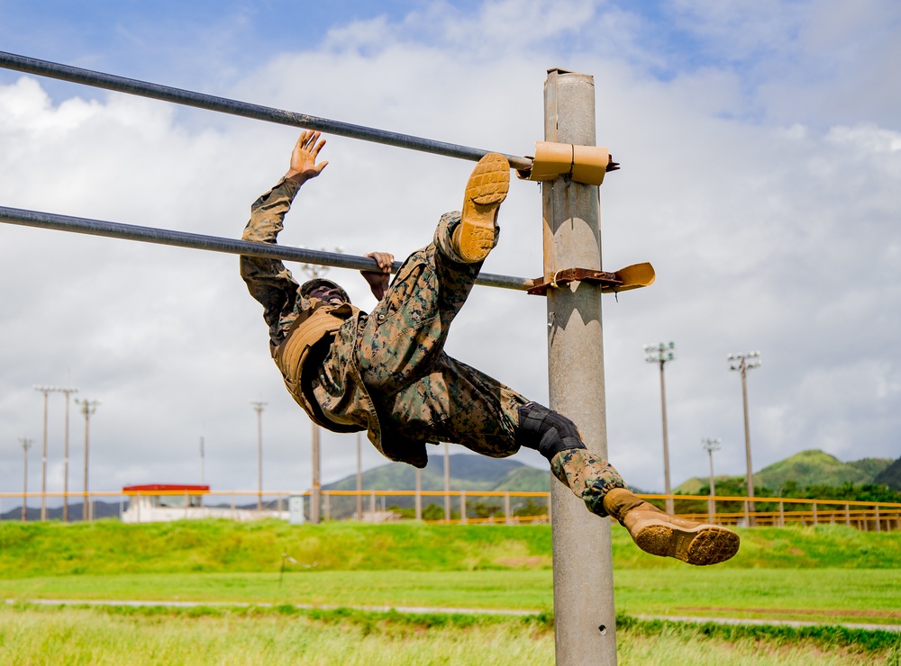 Martial arts instructor hopefuls complete o-course workout