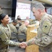 129th CSSB Soldiers Receive Coins from BG Walker