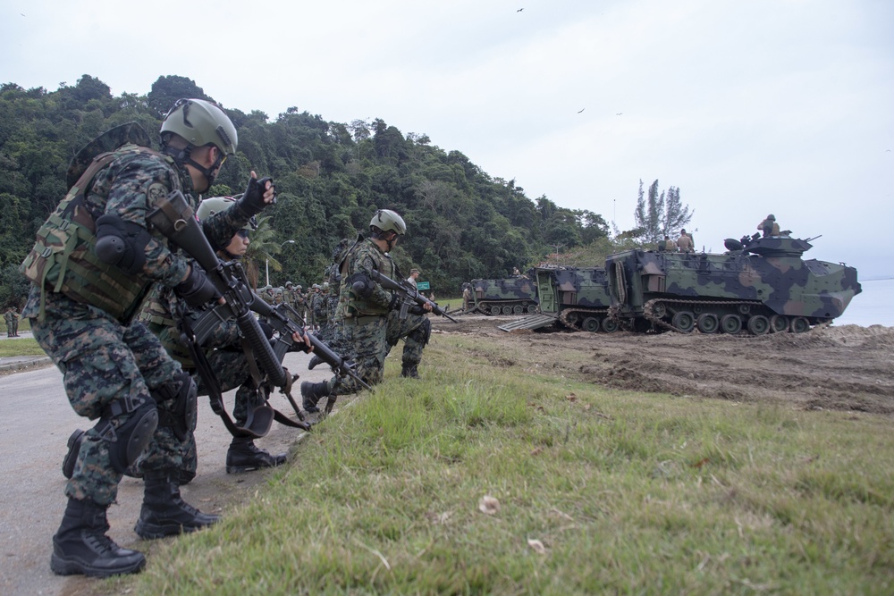 US Marines, partner nations conduct ship-to-shore training during multinational exercise in Brazil