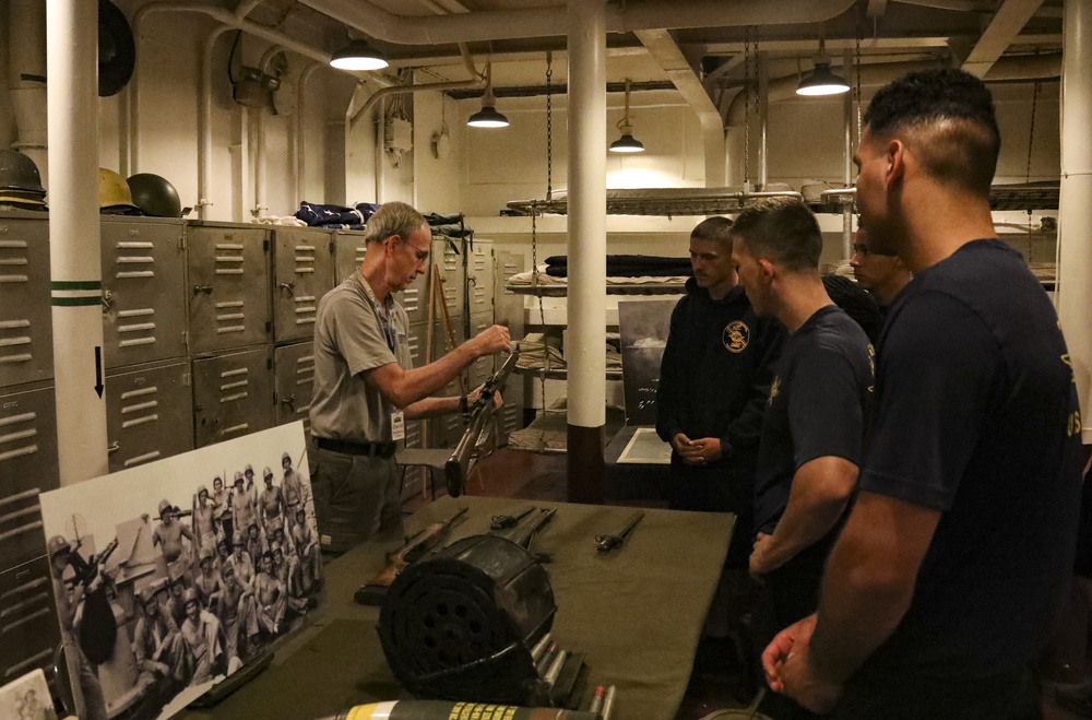 2nd ANGLICO Marines Conduct Community Service Event Onboard USS North Carolina (BB-55)