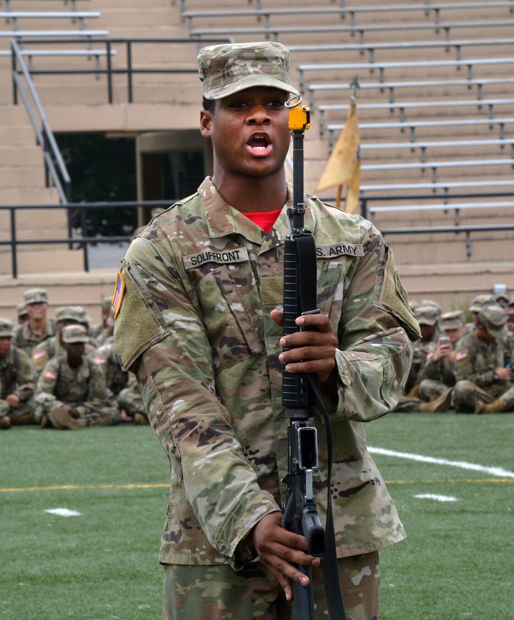 Drill showcase: Quartermaster troops display discipline cohesion, creativity