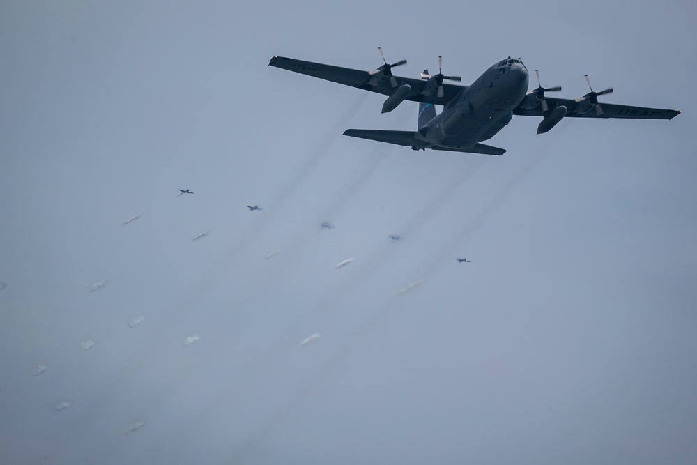 166th Airlift Wing flies during the 2019 AC Air Show