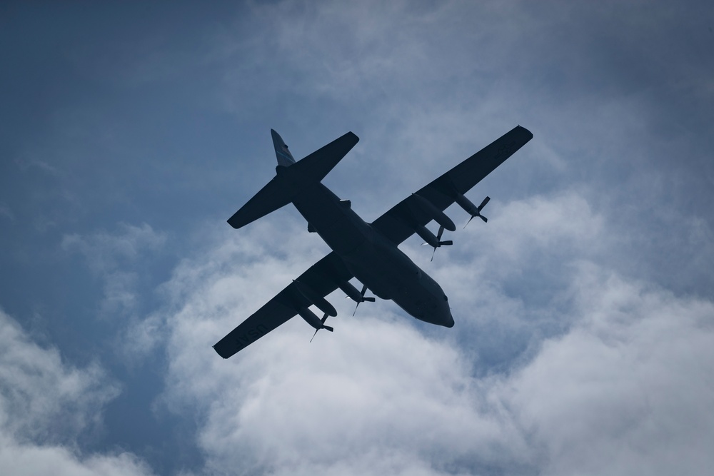 166th Airlift Wing flies during the 2019 AC Air Show