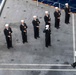 U.S. Sailors participate in a burial at sea