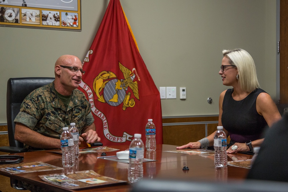 Sen. Kyrsten Sinema visits MCAS Yuma