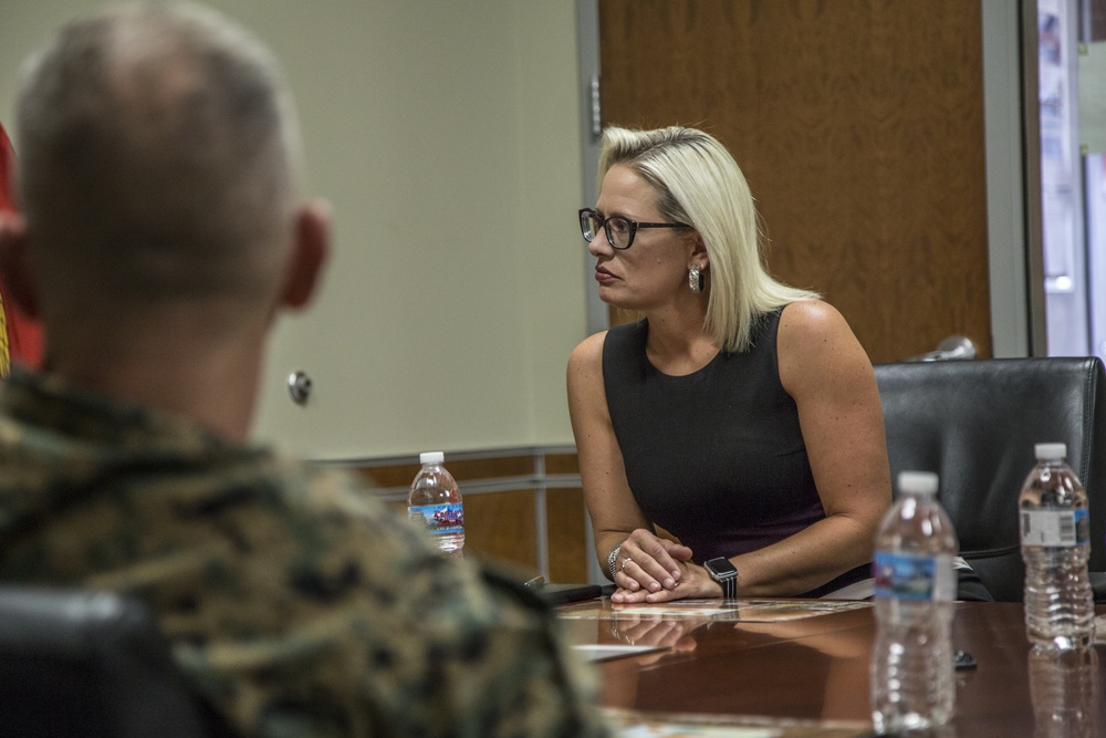 Sen. Kyrsten Sinema visits MCAS Yuma