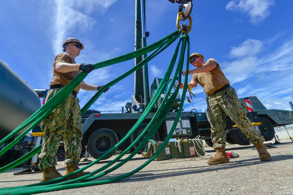 NMCB-11 Seabees Assemble Asphalt Batch Plant