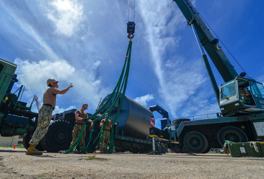 NMCB-11 Seabees Assemble Asphalt Batch Plant