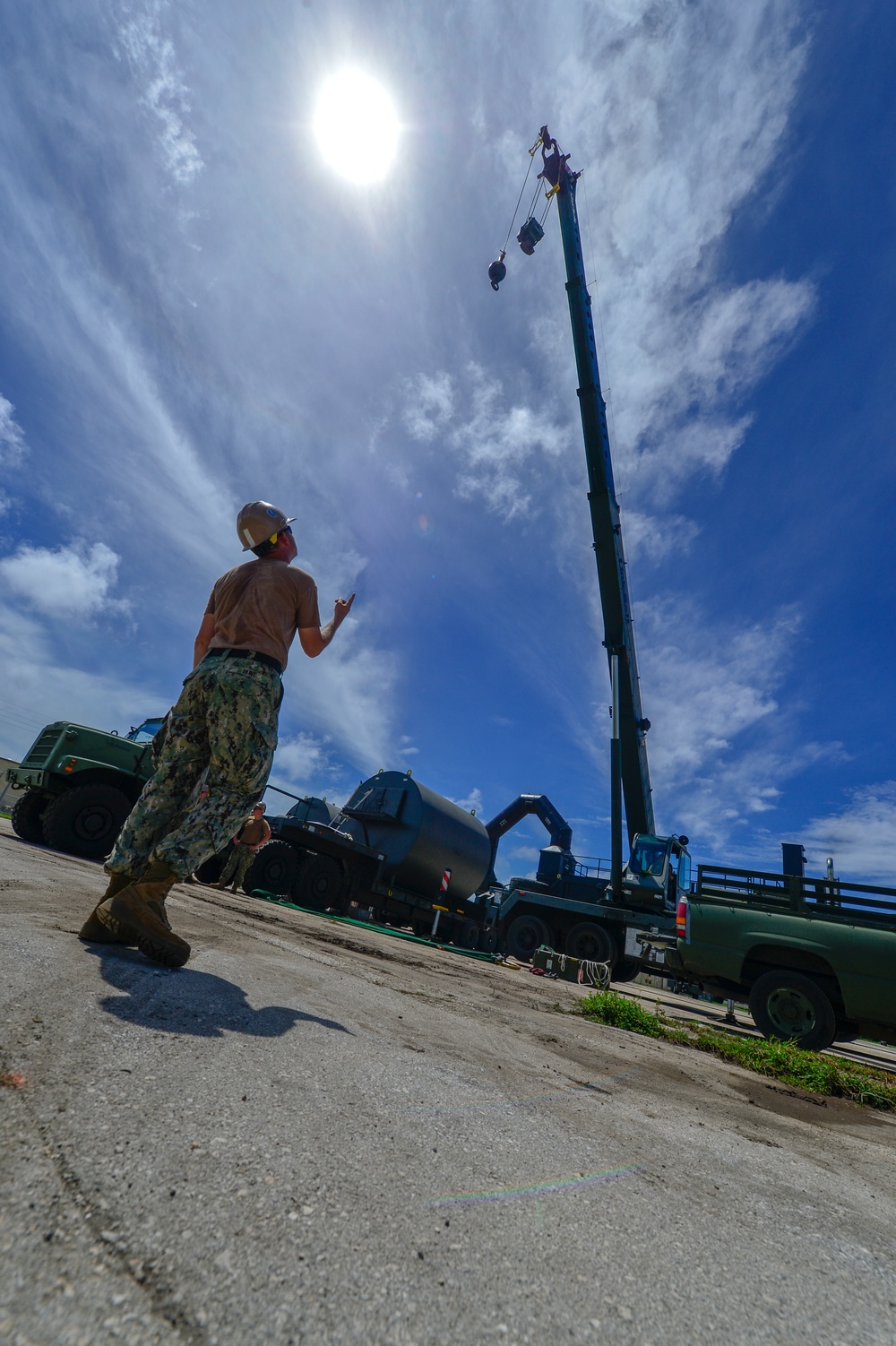 NMCB-11 Seabees Assemble Asphalt Batch Plant