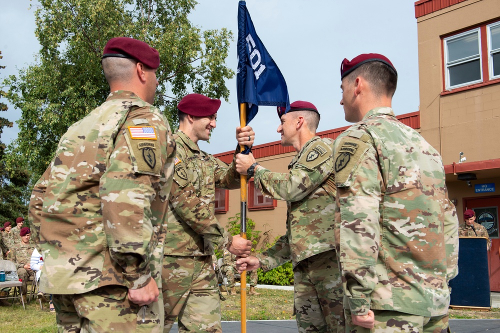 Blackfoot Company, 1/501st Parachute Infantry Regiment change of command