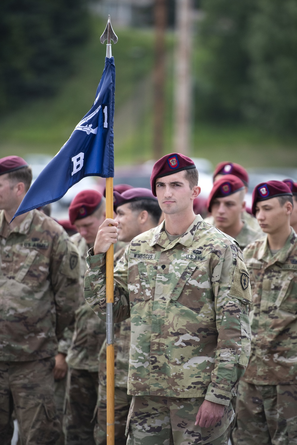 Blackfoot Company, 1/501st Parachute Infantry Regiment change of command