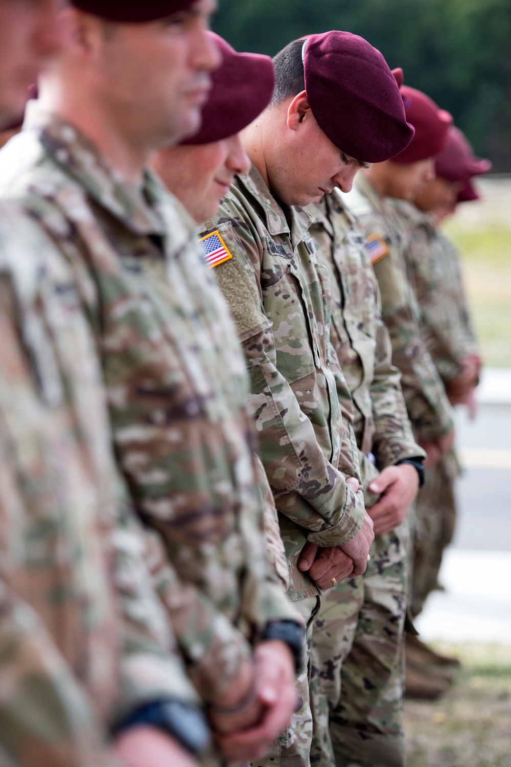 Blackfoot Company, 1/501st Parachute Infantry Regiment change of command