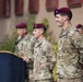 Blackfoot Company, 1/501st Parachute Infantry Regiment change of command