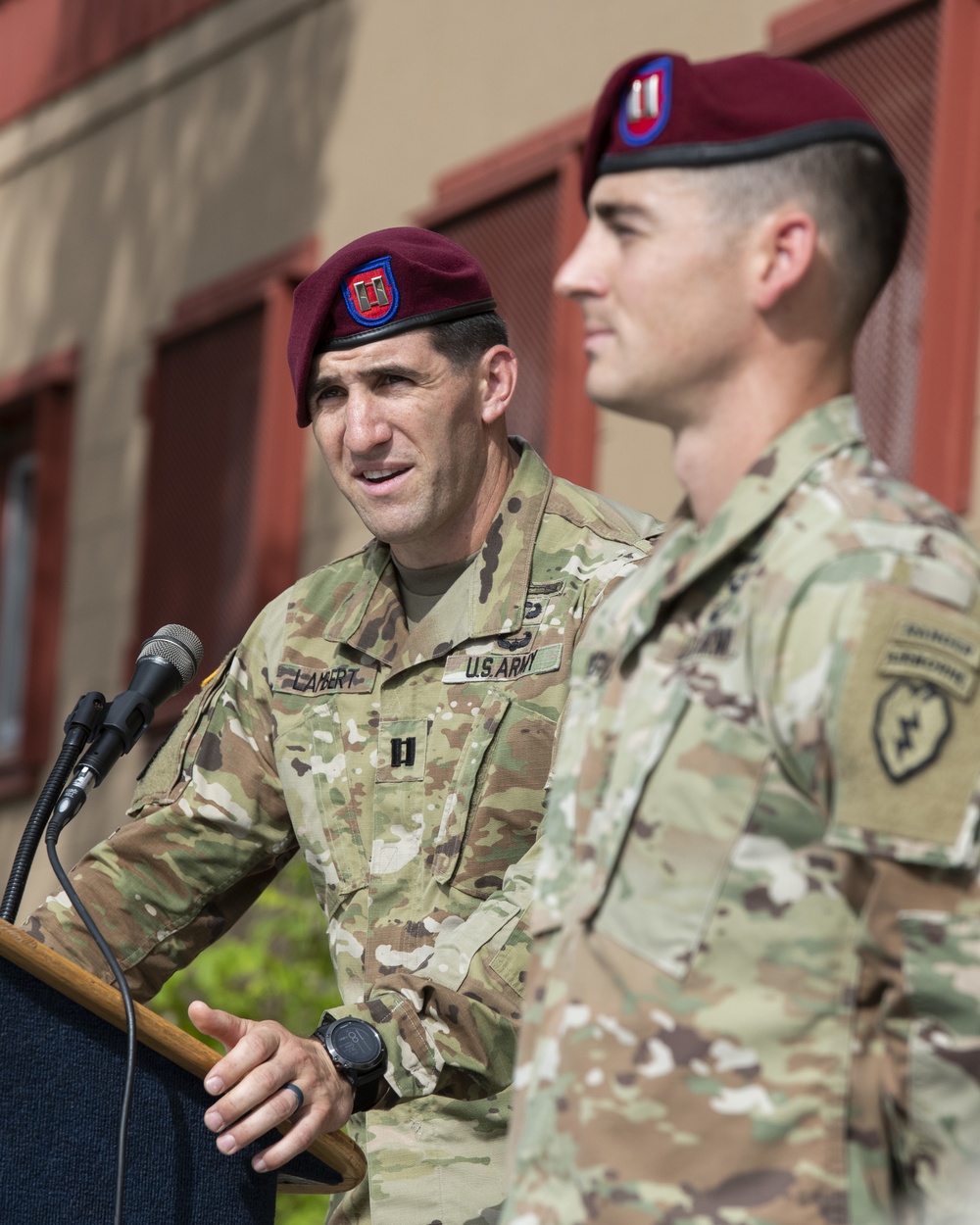 Blackfoot Company, 1/501st Parachute Infantry Regiment change of command