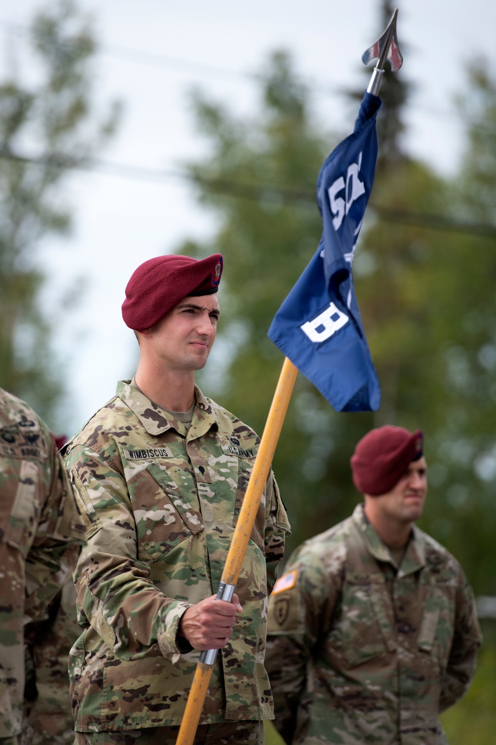 Blackfoot Company, 1/501st Parachute Infantry Regiment change of command