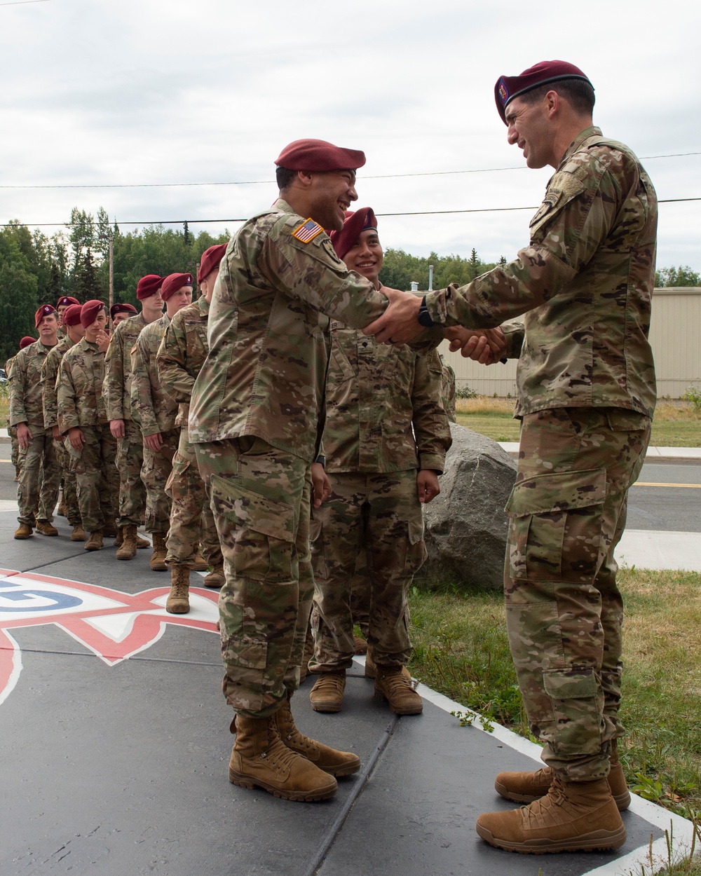 Blackfoot Company, 1/501st Parachute Infantry Regiment change of command