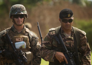 MRF-D Marines patrol to an objective