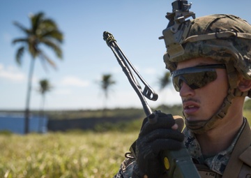 MRF-D Marines patrol to an objective