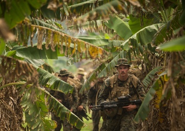 MRF-D Marines maneuver to objective during Tafakula