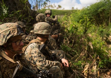 MRF-D Marines maneuver to objective during Tafakula